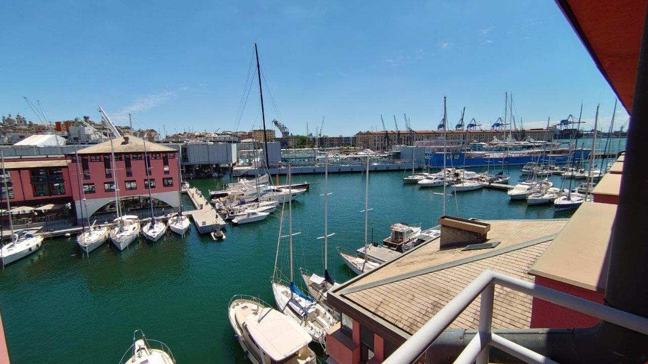 Bilocale Vista Mare Con Terrazzo-Porto Antico- Parcheggio Scontato Apartment Генуа Екстериор снимка